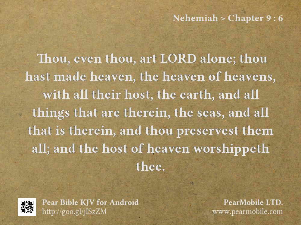 Nehemiah, Chapter 9:6